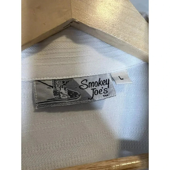 Smokey Joes Vintage Vertical Stripe Button Shirt Mens Large Rockabilly Swingers - Picture 3 of 9